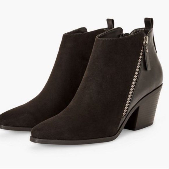 NWT Side zip heeled bootie Black 7.5 standard width - Picture 6 of 10